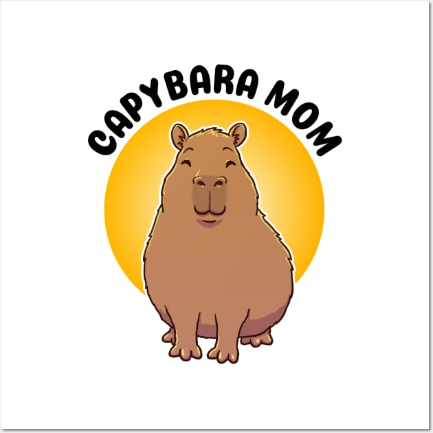 Capybara Mom Wall Art by capydays